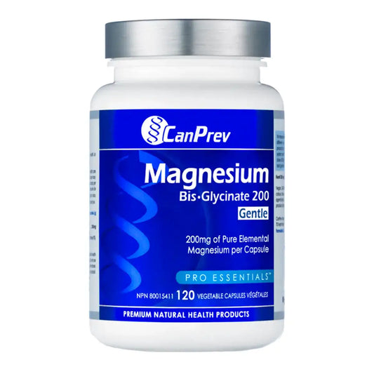 CanPrev Magnesium Bis-Glycinate 200 Gentle 120 Veggie Caps