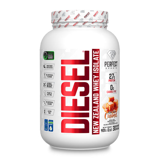 Perfect Sports DIESEL 100% Whey Isolate – 2lbs (French Vanilla, Chocolate Crème Egg, Salted Caramel, Canadian Maple, Triple Chocolate)