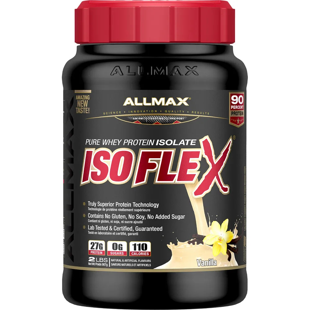 Allmax ISOFLEX – 2 Pounds (Vanilla, Chocolate, Cookies & Cream)